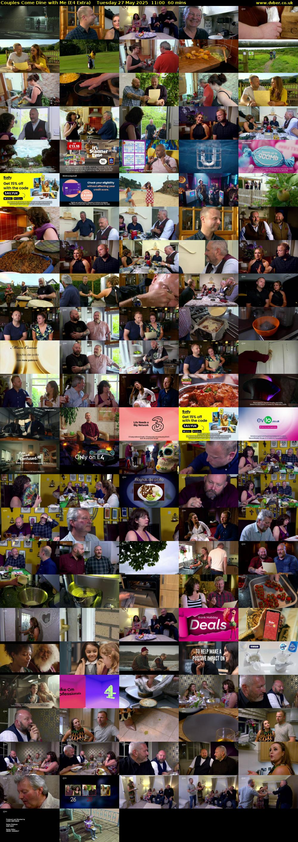Couples Come Dine with Me (E4 Extra) Tuesday 27 May 2025 11:00 - 12:00