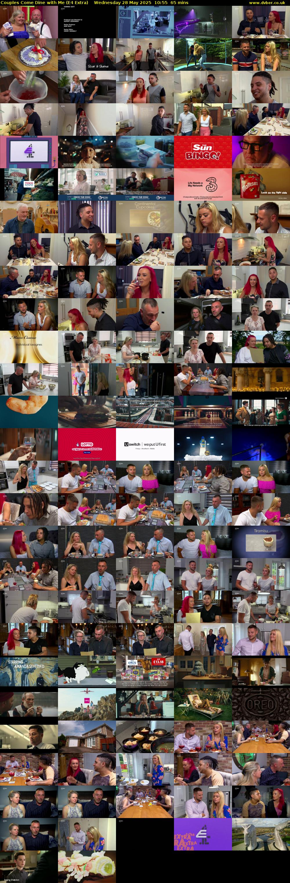 Couples Come Dine with Me (E4 Extra) Wednesday 28 May 2025 10:55 - 12:00