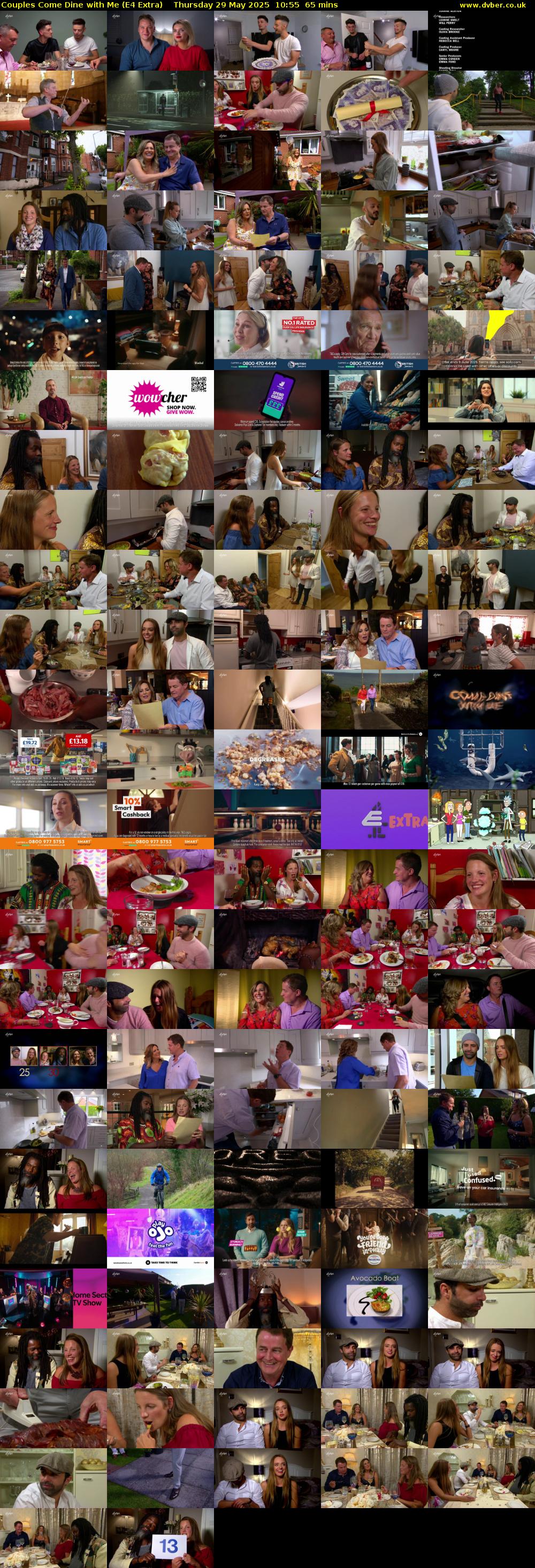 Couples Come Dine with Me (E4 Extra) Thursday 29 May 2025 10:55 - 12:00