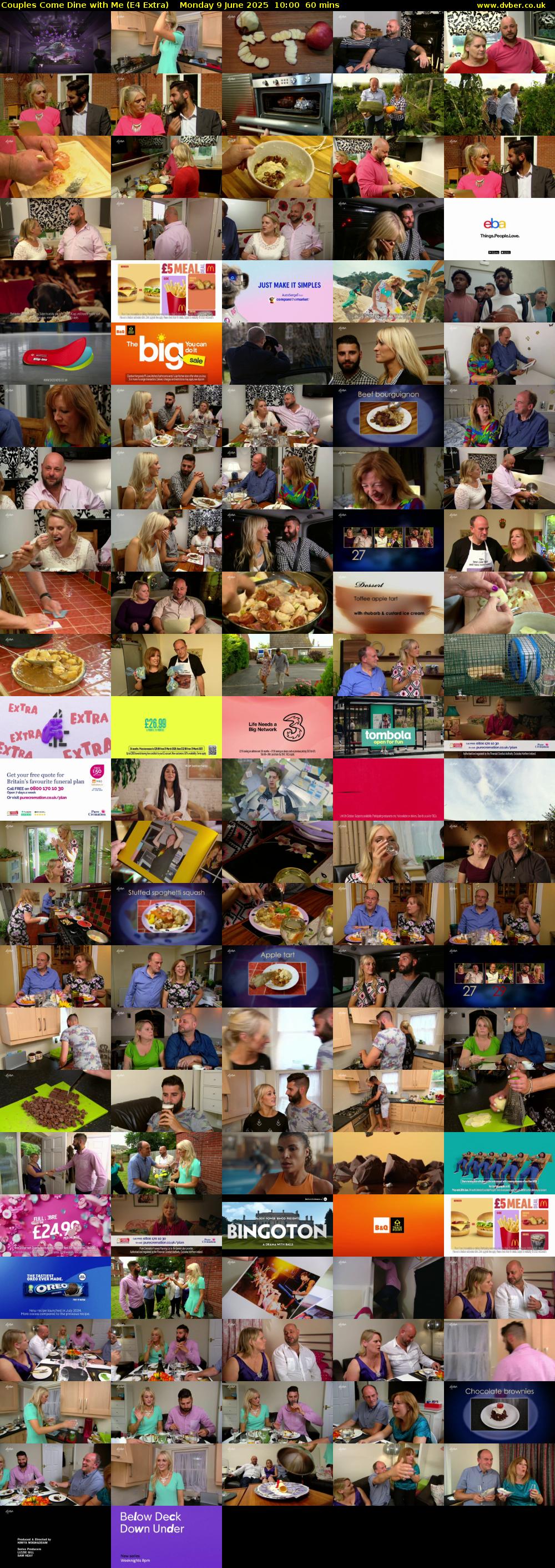 Couples Come Dine with Me (E4 Extra) Monday 9 June 2025 10:00 - 11:00