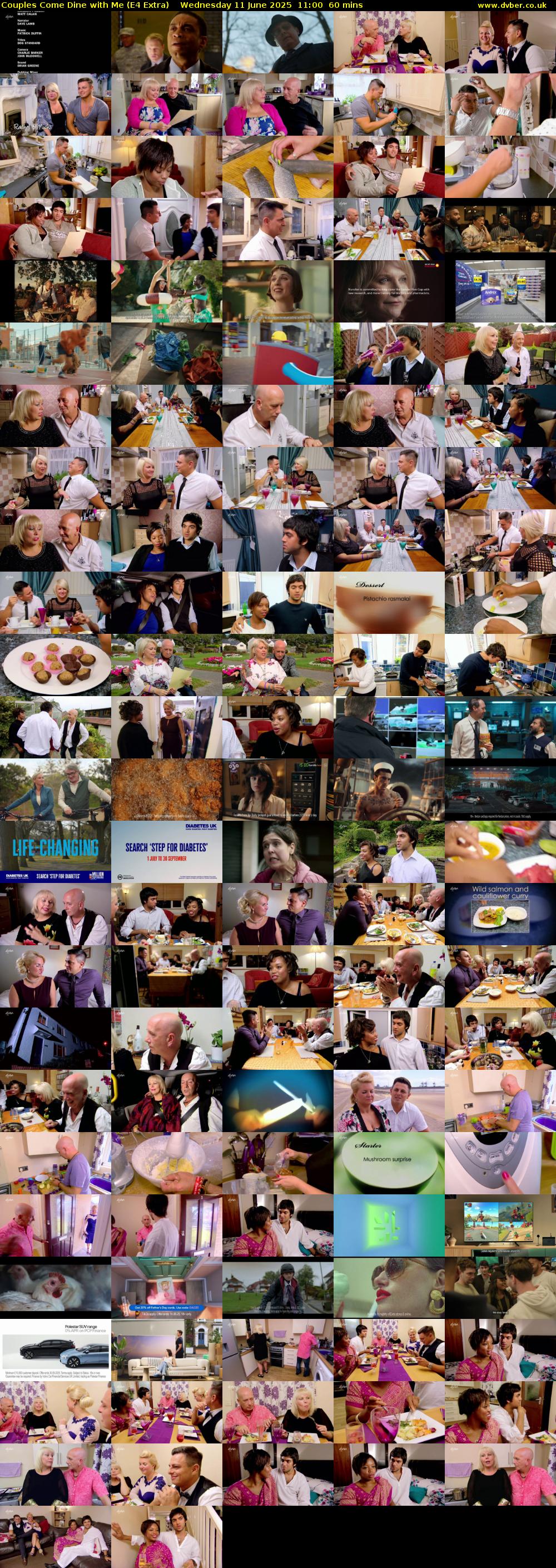 Couples Come Dine with Me (E4 Extra) Wednesday 11 June 2025 11:00 - 12:00