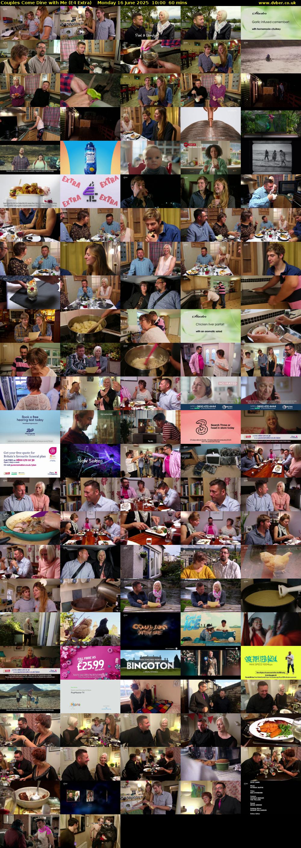 Couples Come Dine with Me (E4 Extra) Monday 16 June 2025 10:00 - 11:00