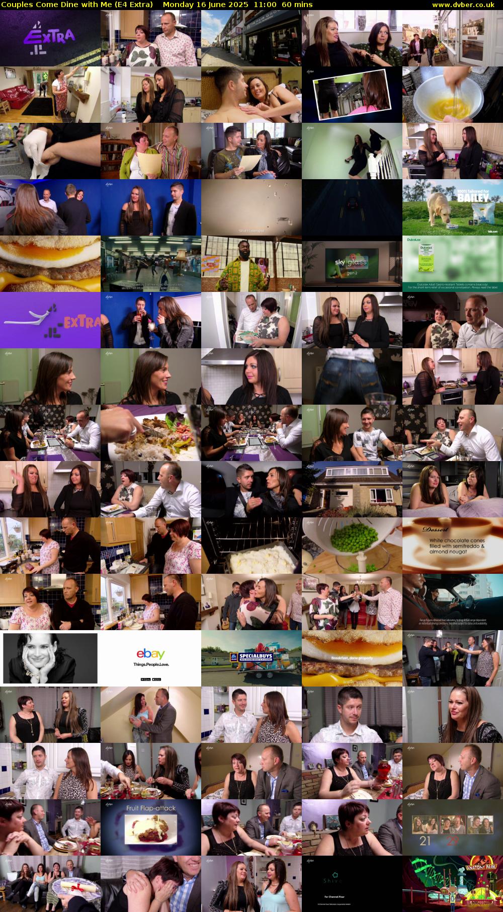 Couples Come Dine with Me (E4 Extra) Monday 16 June 2025 11:00 - 12:00