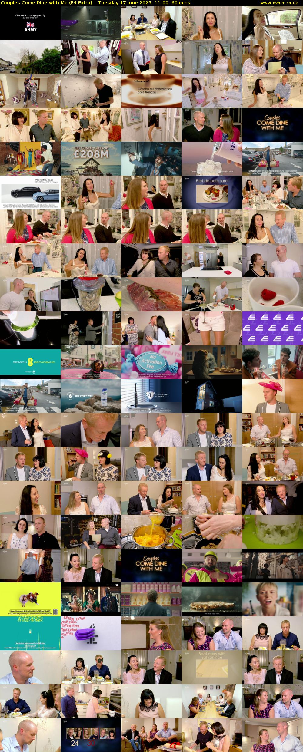 Couples Come Dine with Me (E4 Extra) Tuesday 17 June 2025 11:00 - 12:00