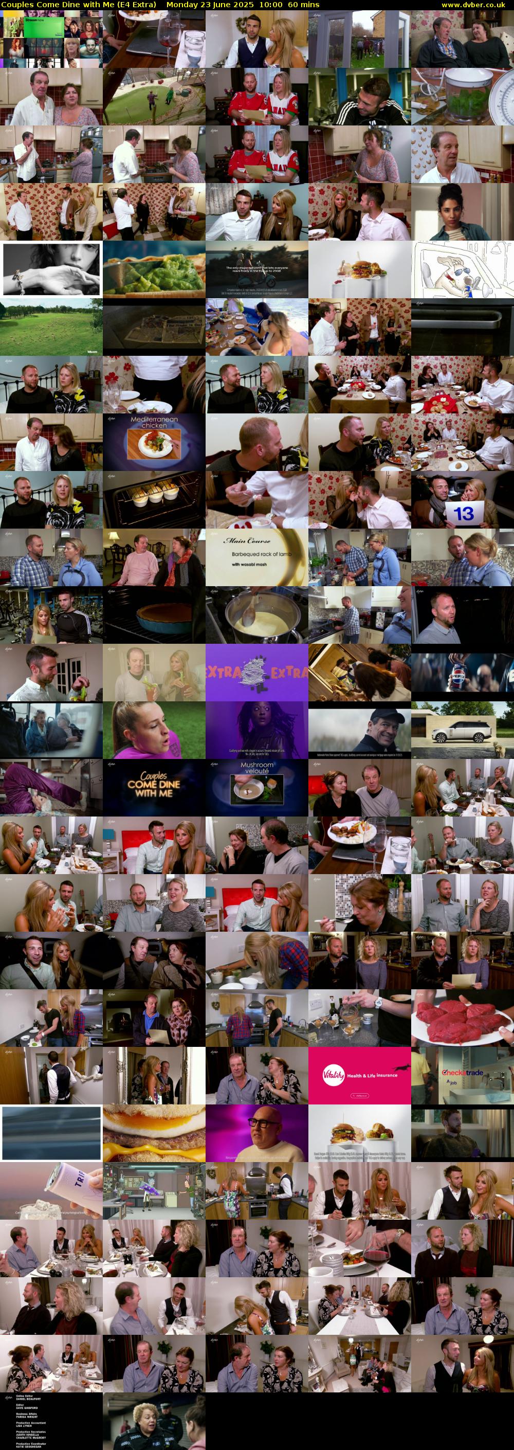 Couples Come Dine with Me (E4 Extra) Monday 23 June 2025 10:00 - 11:00