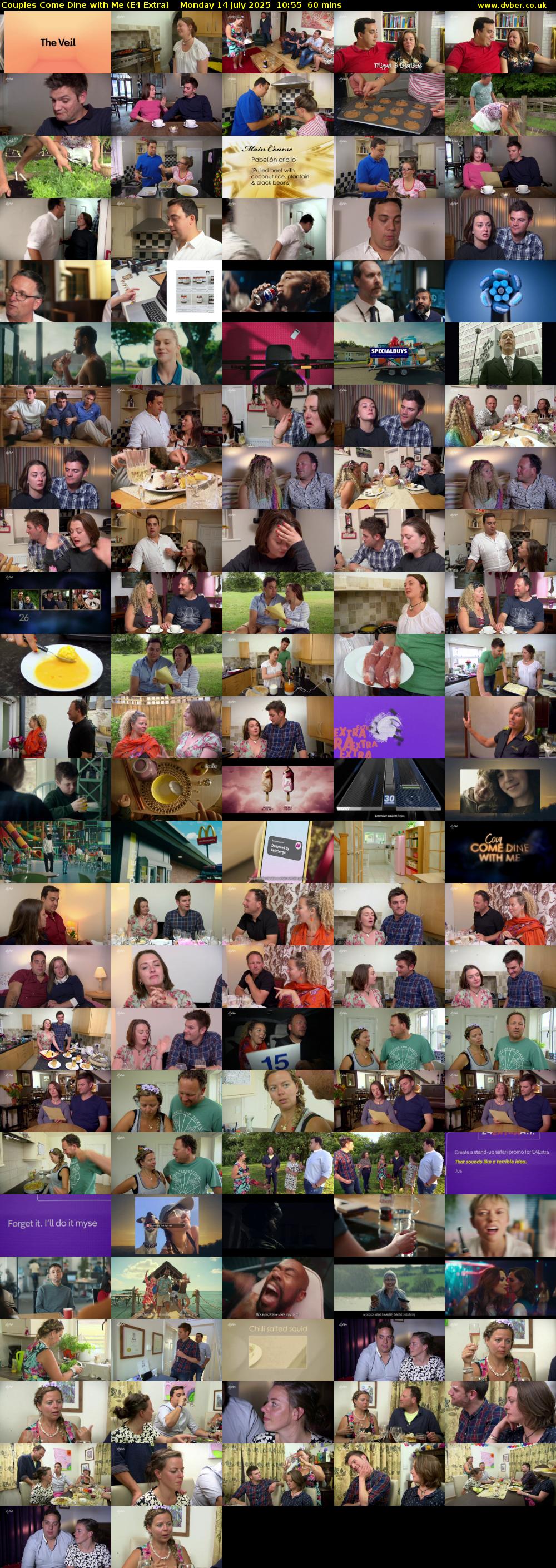 Couples Come Dine with Me (E4 Extra) Monday 14 July 2025 10:55 - 11:55