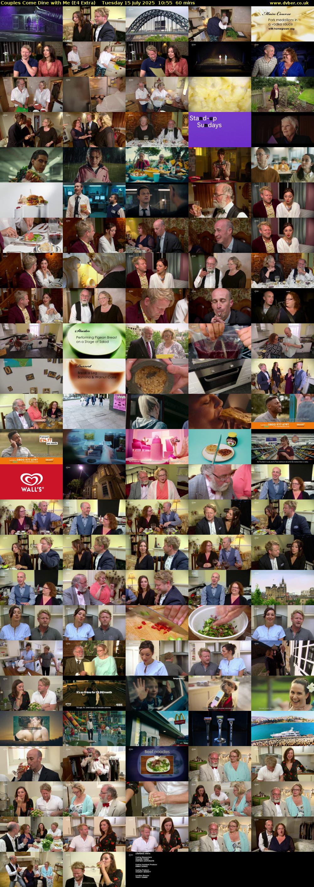 Couples Come Dine with Me (E4 Extra) Tuesday 15 July 2025 10:55 - 11:55