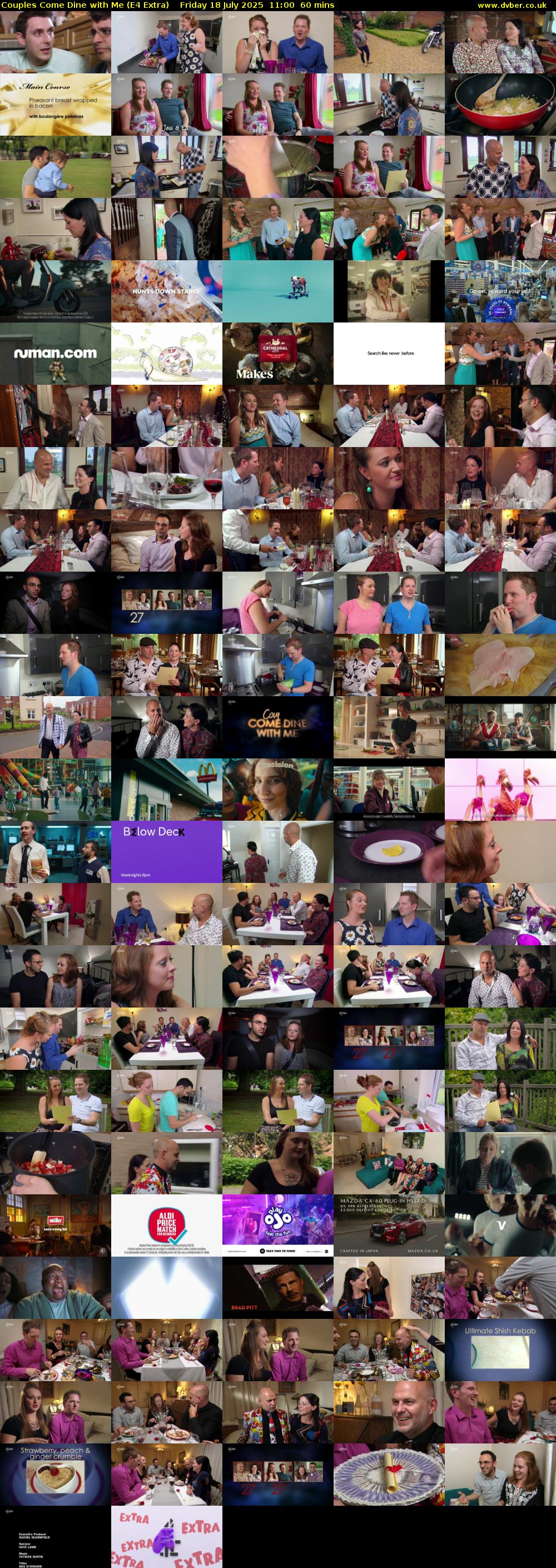 Couples Come Dine with Me (E4 Extra) Friday 18 July 2025 11:00 - 12:00