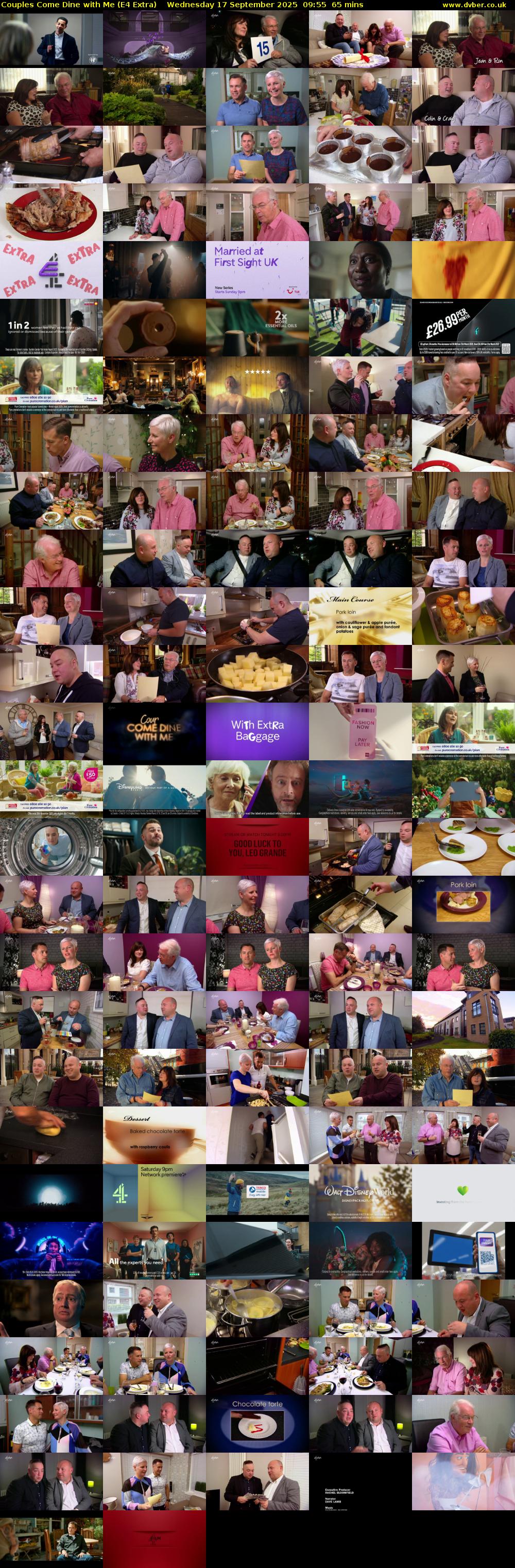 Couples Come Dine with Me (E4 Extra) Wednesday 17 September 2025 09:55 - 11:00