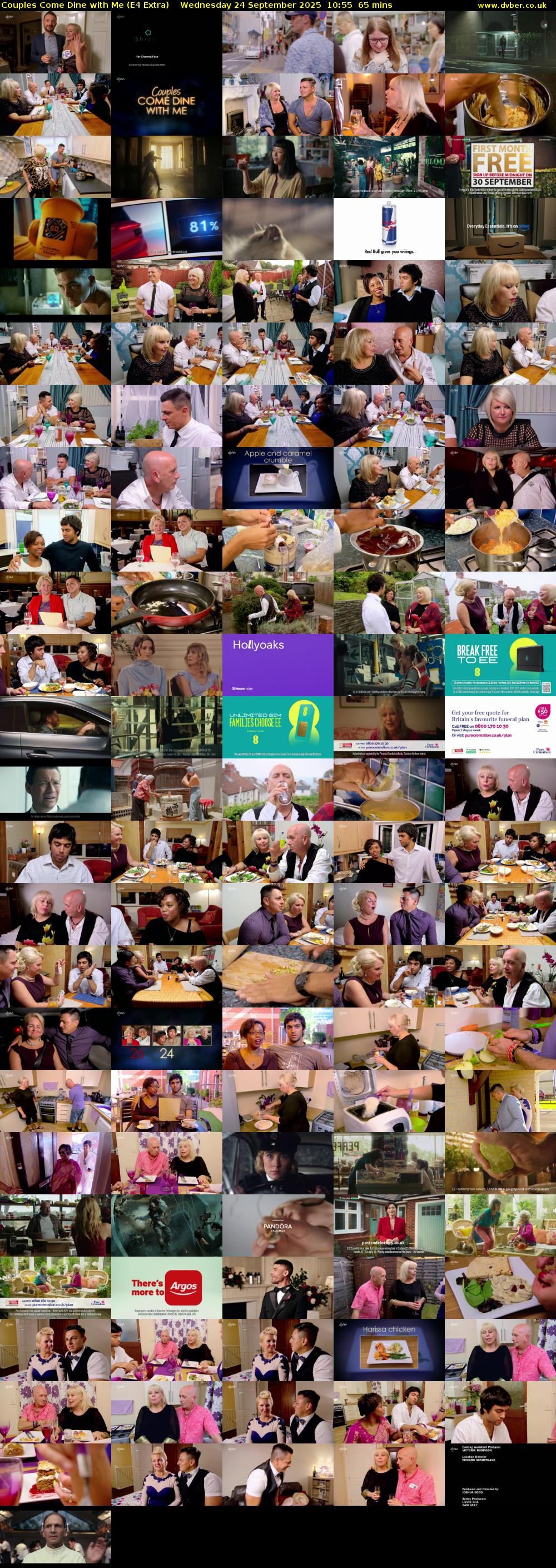 Couples Come Dine with Me (E4 Extra) Wednesday 24 September 2025 10:55 - 12:00