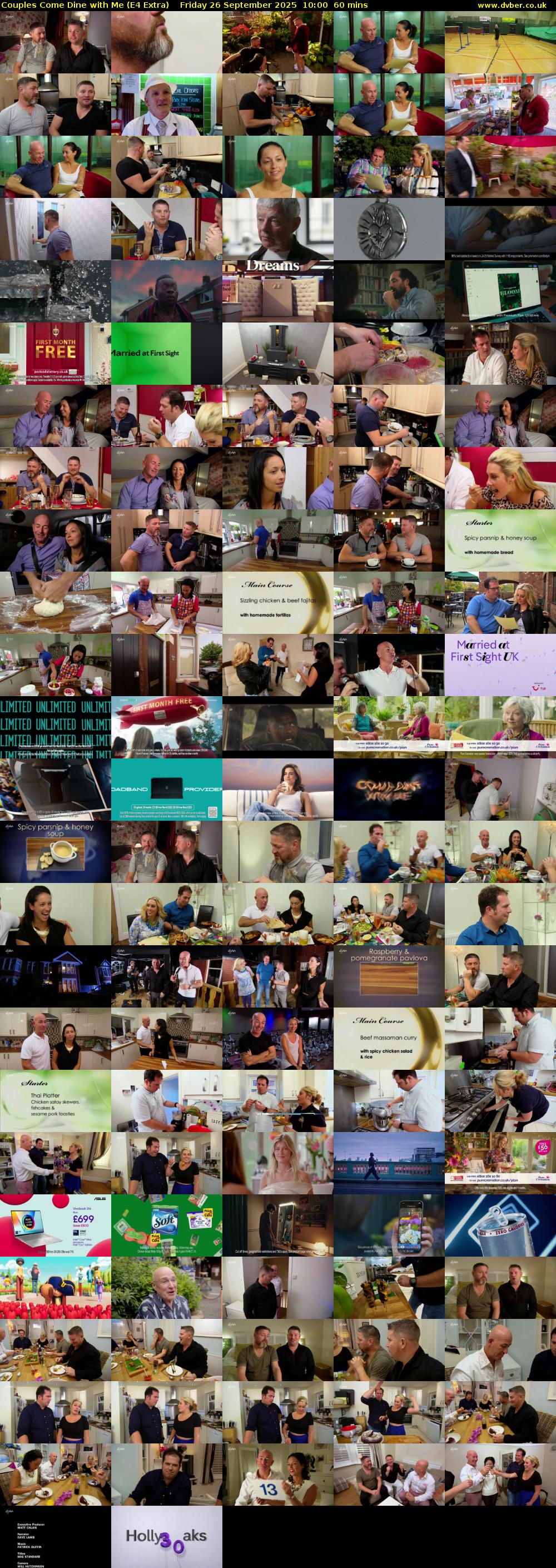 Couples Come Dine with Me (E4 Extra) Friday 26 September 2025 10:00 - 11:00