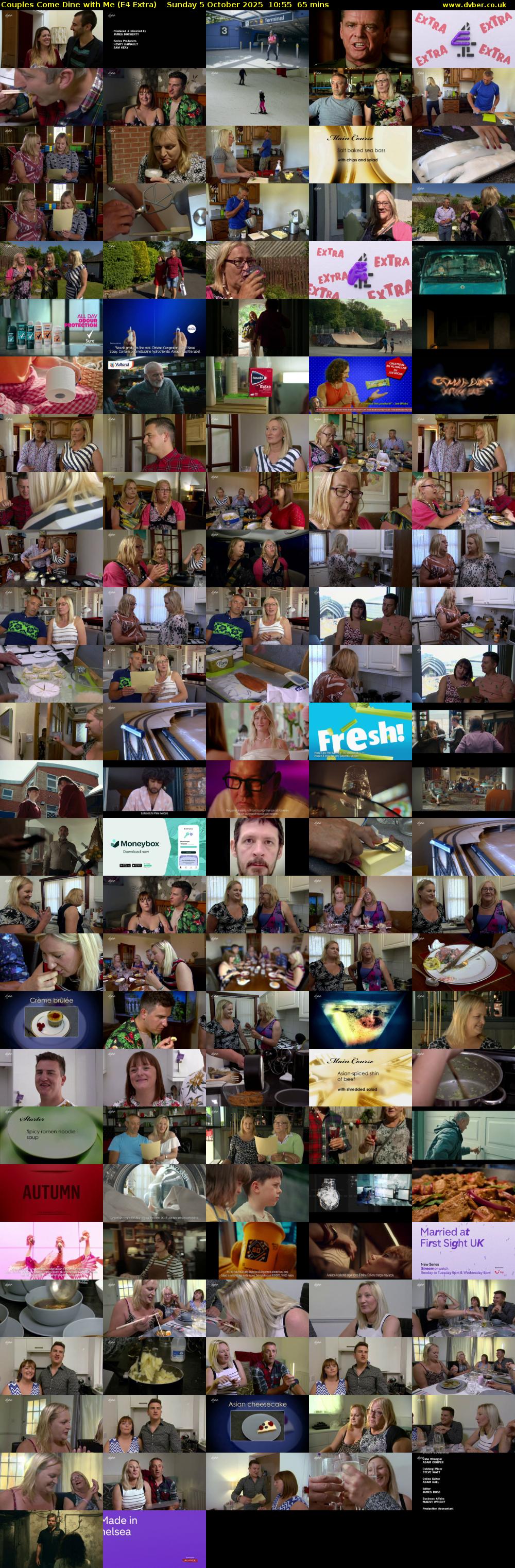 Couples Come Dine with Me (E4 Extra) Sunday 5 October 2025 10:55 - 12:00