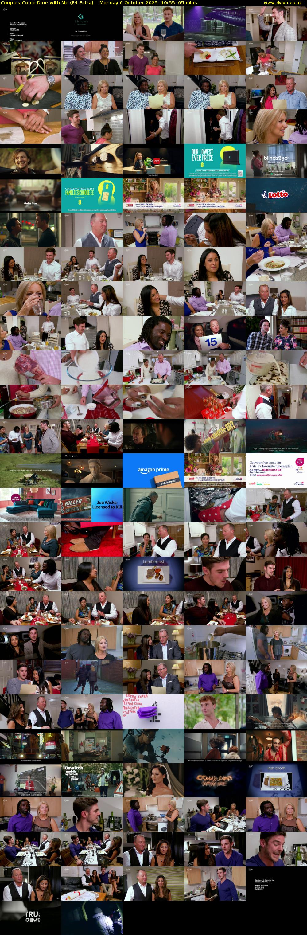 Couples Come Dine with Me (E4 Extra) Monday 6 October 2025 10:55 - 12:00