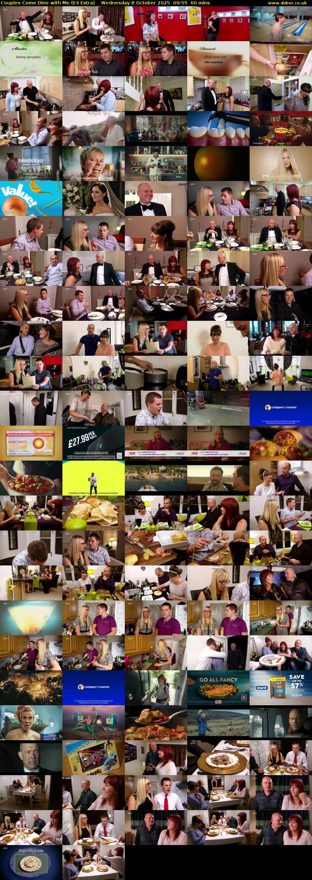 Couples Come Dine with Me (E4 Extra) Wednesday 8 October 2025 09:55 - 10:55