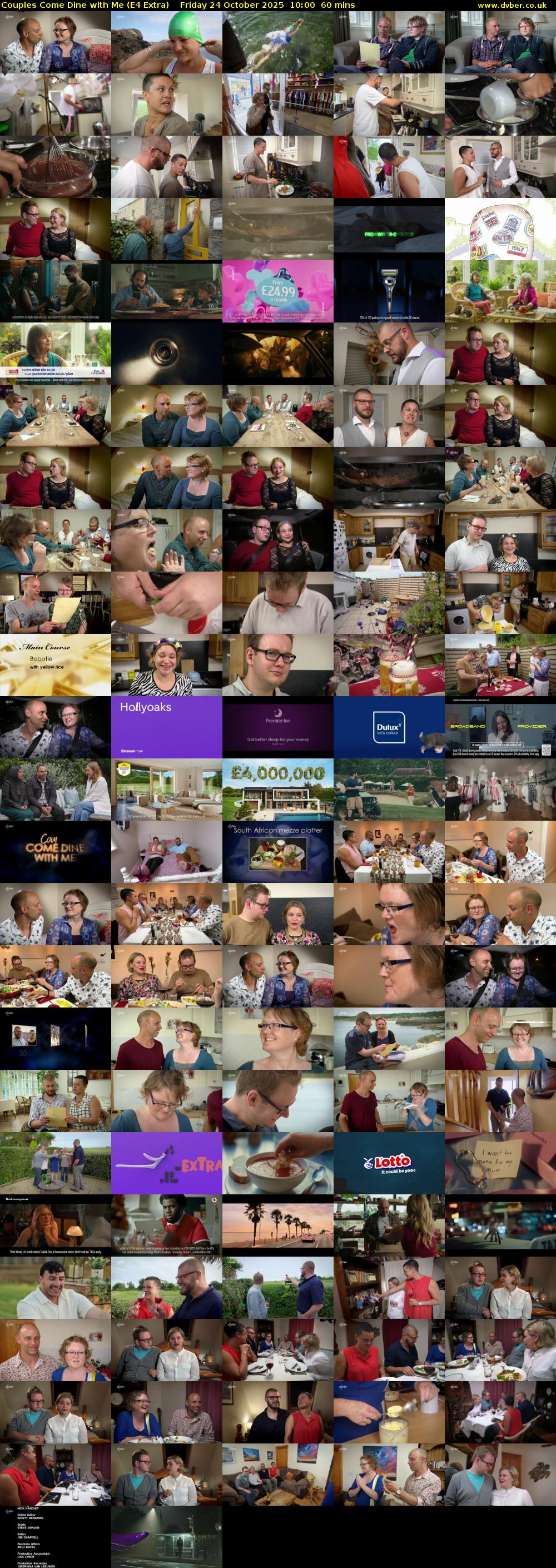 Couples Come Dine with Me (E4 Extra) Friday 24 October 2025 10:00 - 11:00