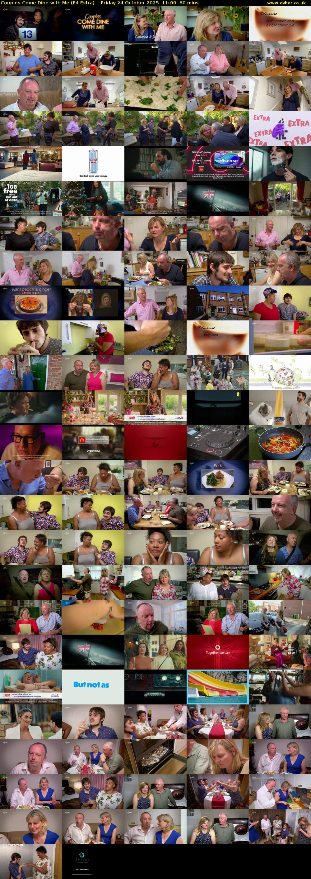 Couples Come Dine with Me (E4 Extra) Friday 24 October 2025 11:00 - 12:00