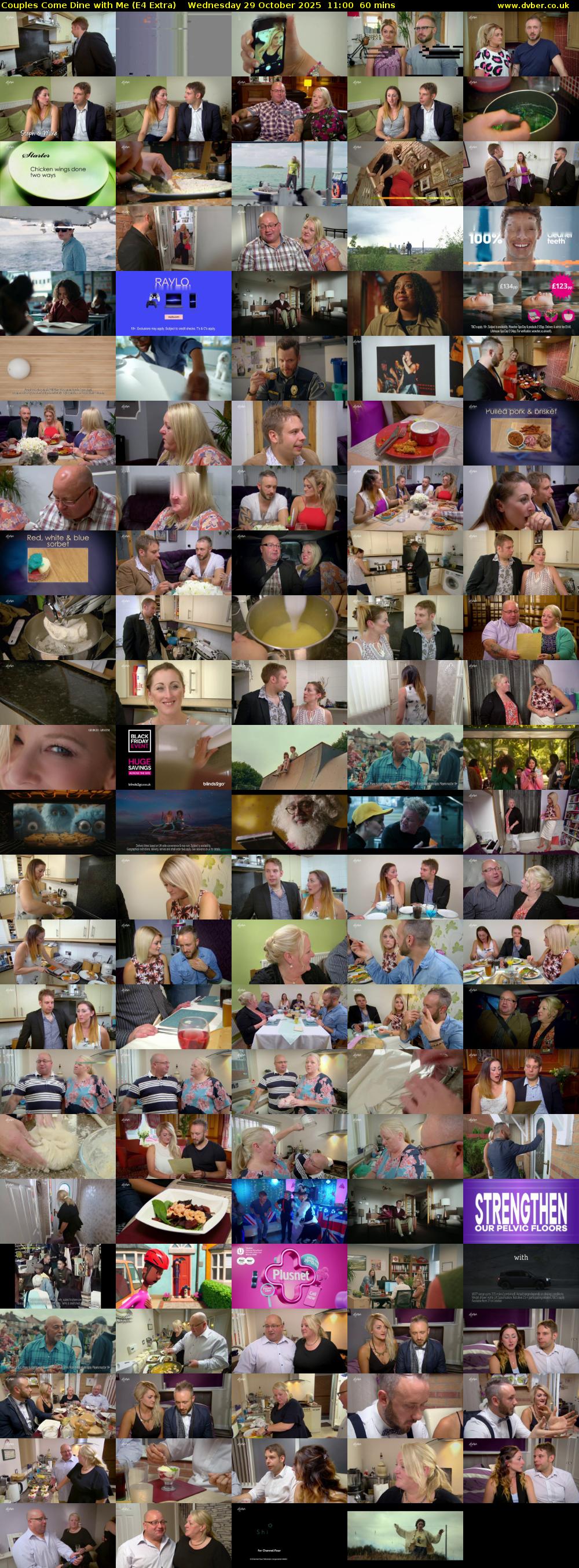 Couples Come Dine with Me (E4 Extra) Wednesday 29 October 2025 11:00 - 12:00