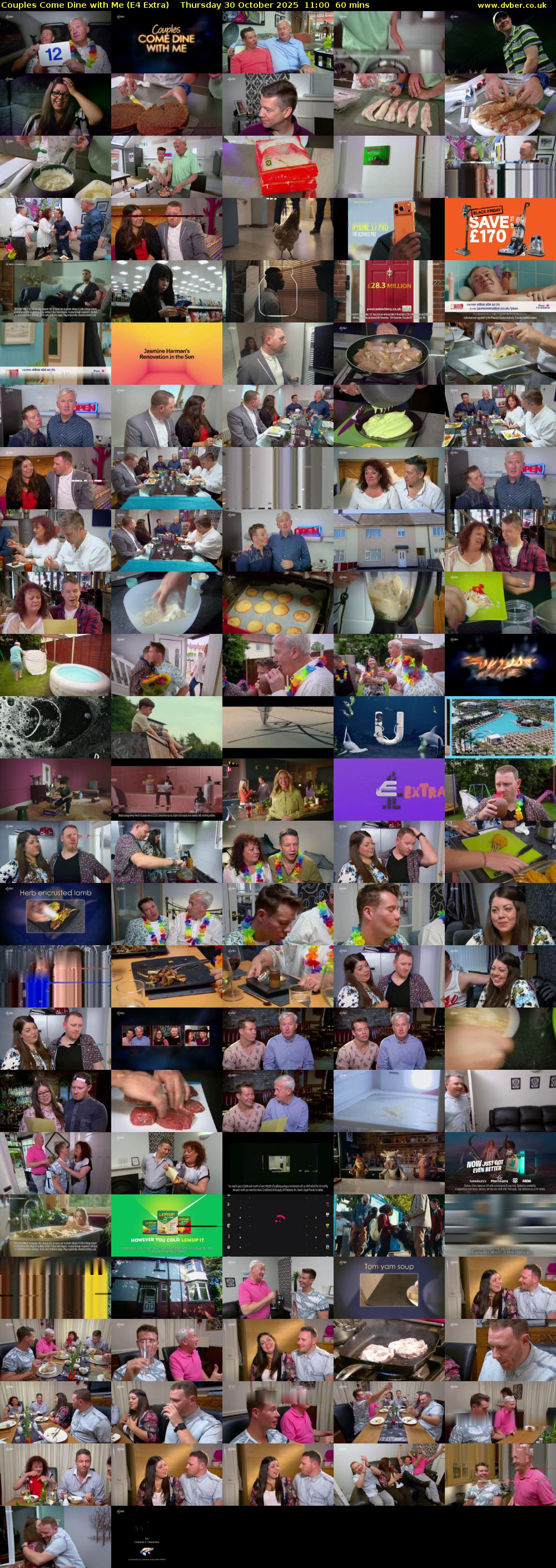 Couples Come Dine with Me (E4 Extra) Thursday 30 October 2025 11:00 - 12:00