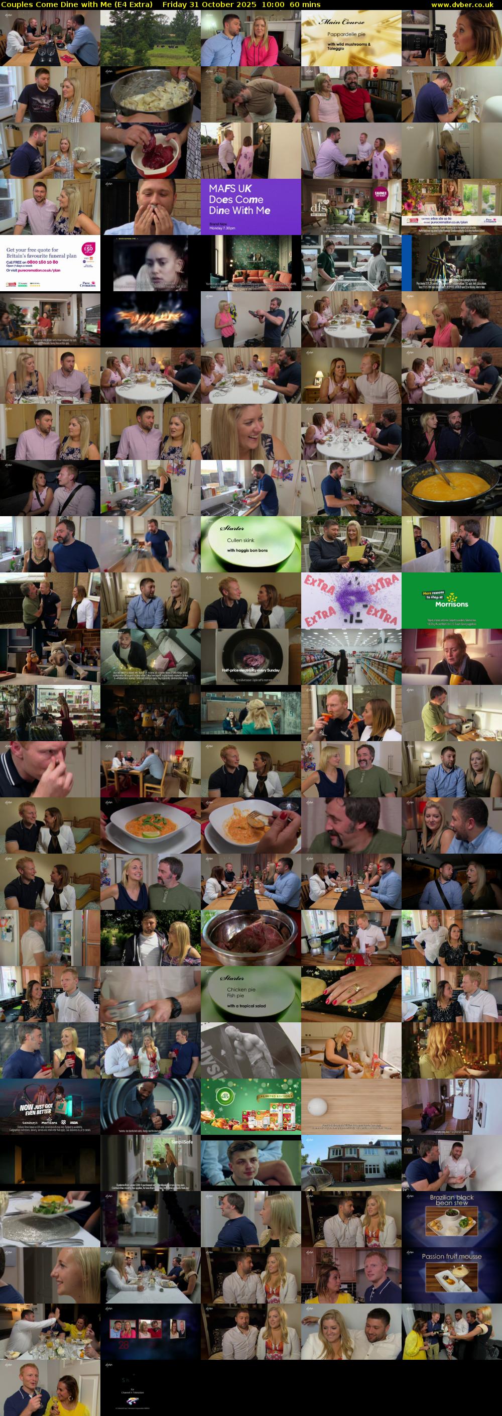 Couples Come Dine with Me (E4 Extra) Friday 31 October 2025 10:00 - 11:00