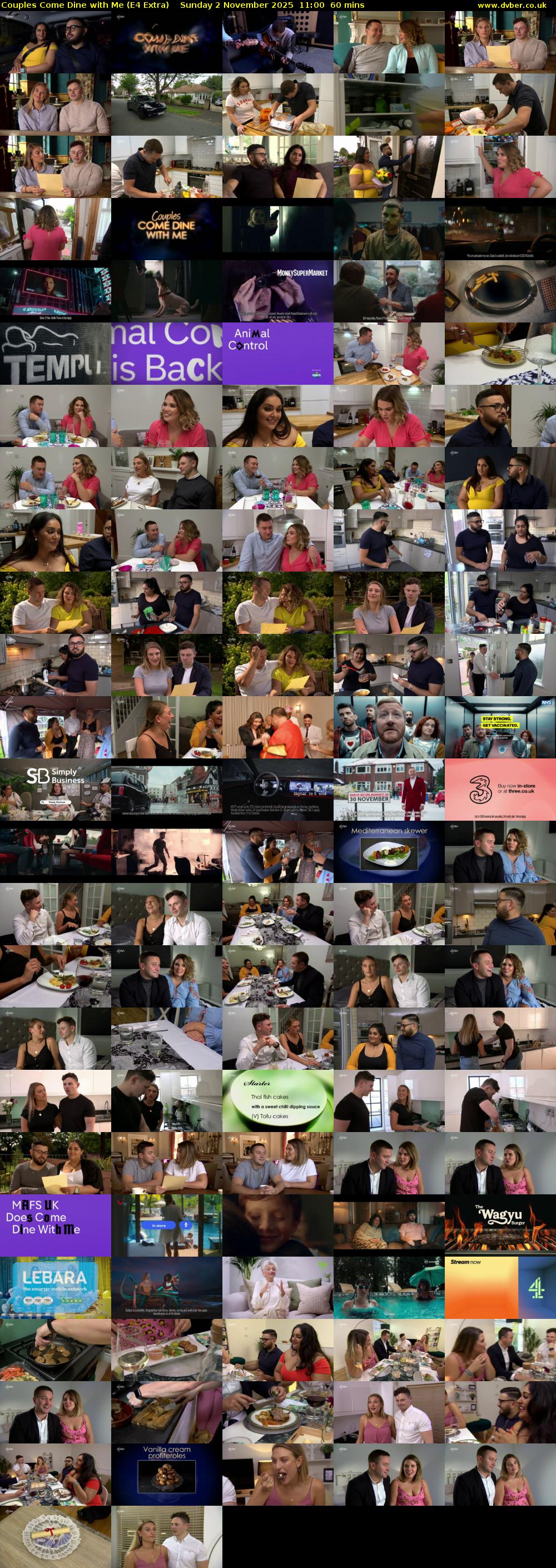 Couples Come Dine with Me (E4 Extra) Sunday 2 November 2025 11:00 - 12:00