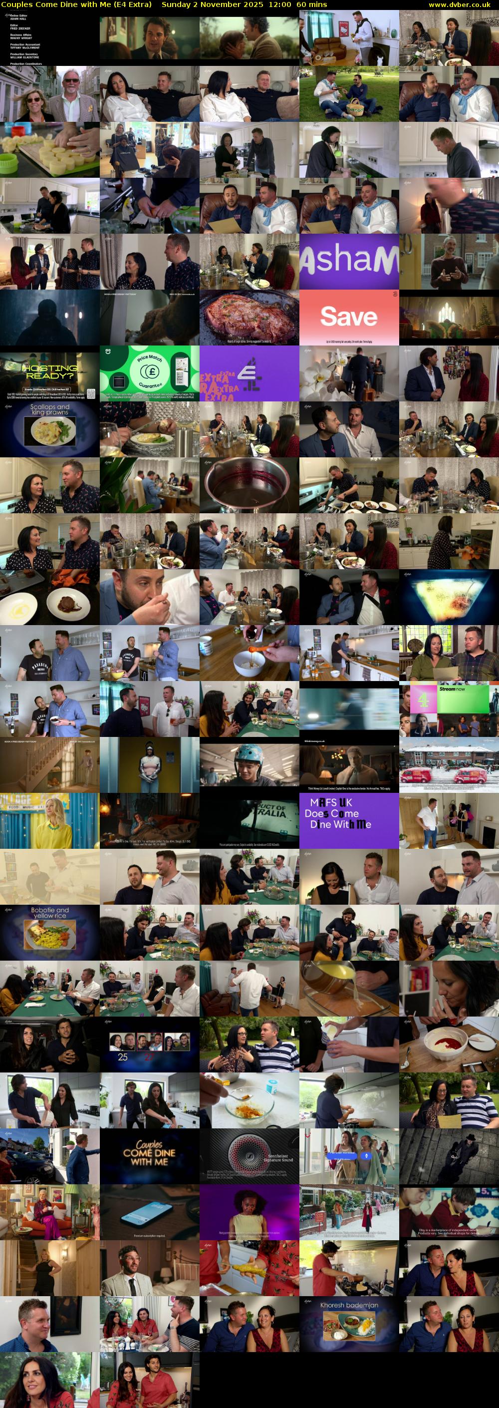 Couples Come Dine with Me (E4 Extra) Sunday 2 November 2025 12:00 - 13:00