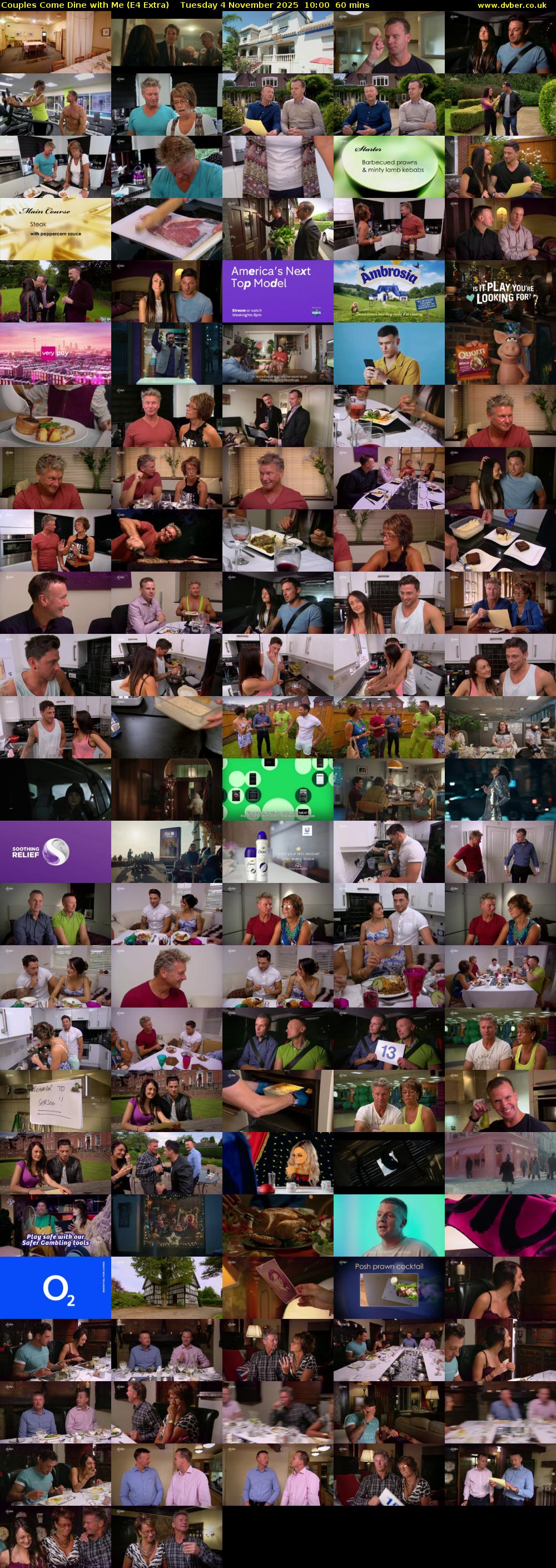 Couples Come Dine with Me (E4 Extra) Tuesday 4 November 2025 10:00 - 11:00