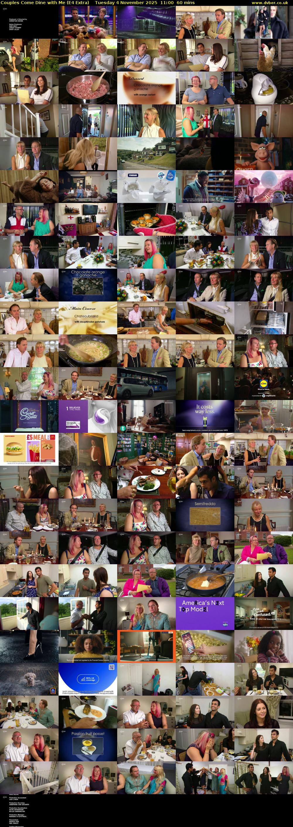 Couples Come Dine with Me (E4 Extra) Tuesday 4 November 2025 11:00 - 12:00