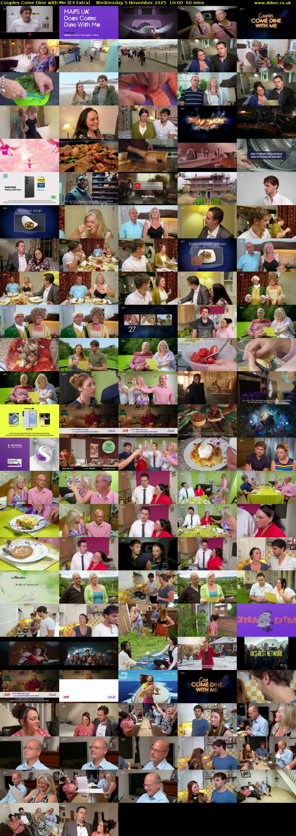 Couples Come Dine with Me (E4 Extra) Wednesday 5 November 2025 10:00 - 11:00