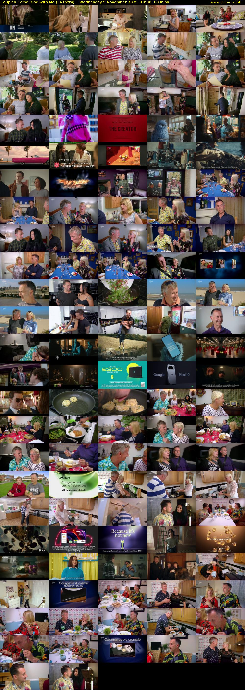 Couples Come Dine with Me (E4 Extra) Wednesday 5 November 2025 18:00 - 19:00