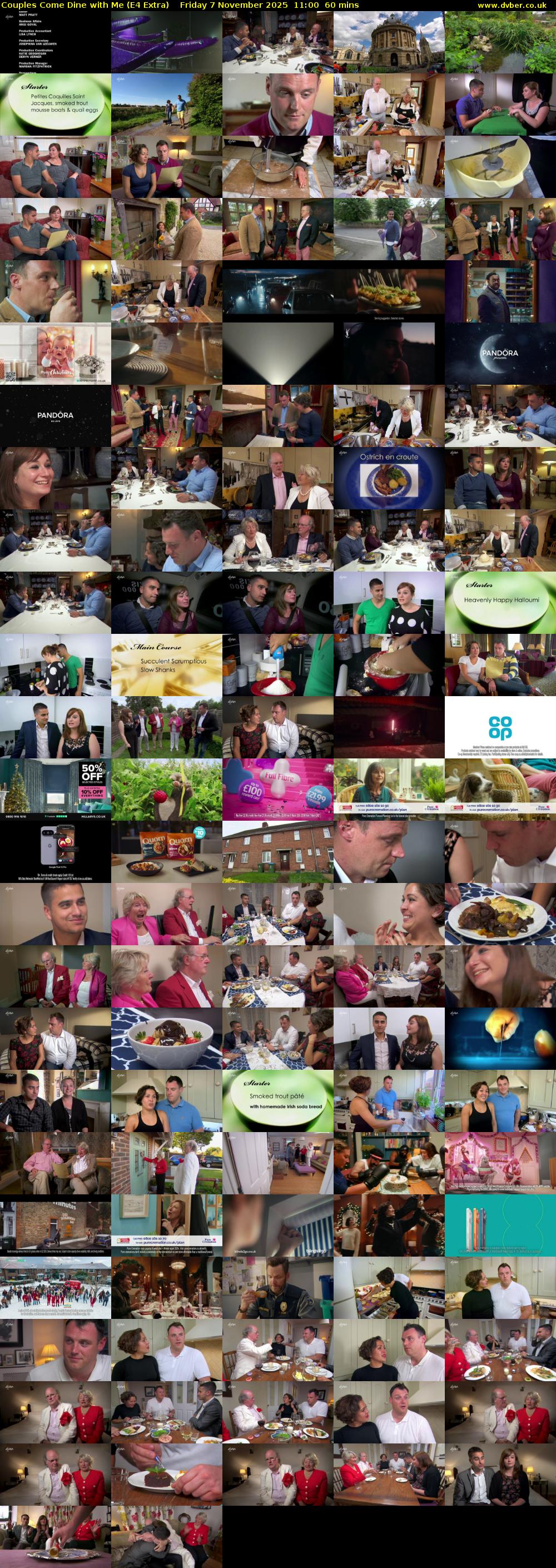 Couples Come Dine with Me (E4 Extra) Friday 7 November 2025 11:00 - 12:00