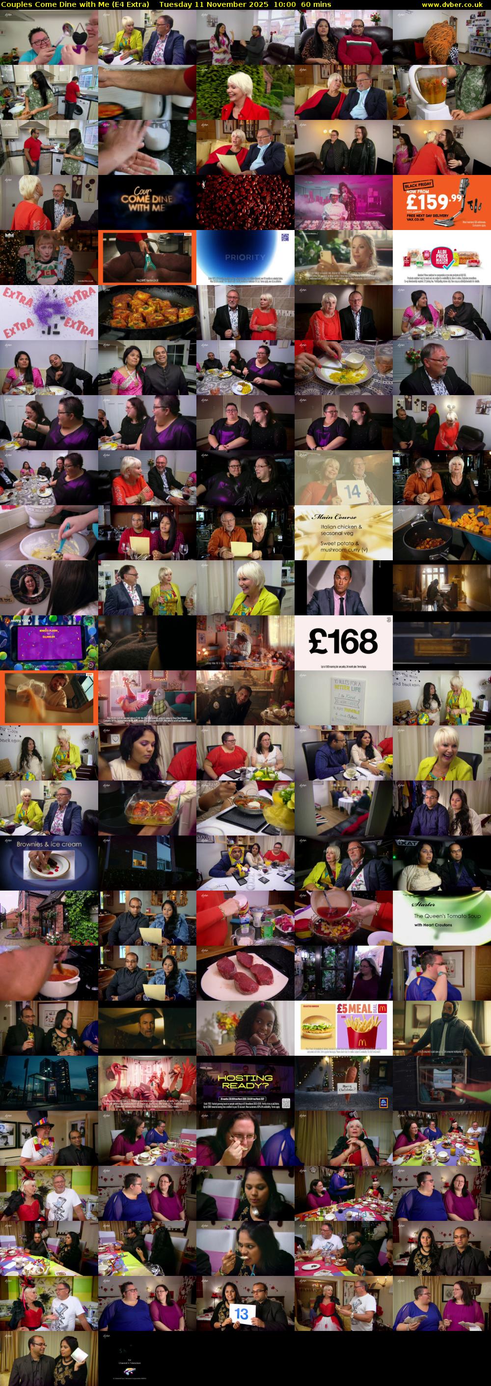 Couples Come Dine with Me (E4 Extra) Tuesday 11 November 2025 10:00 - 11:00