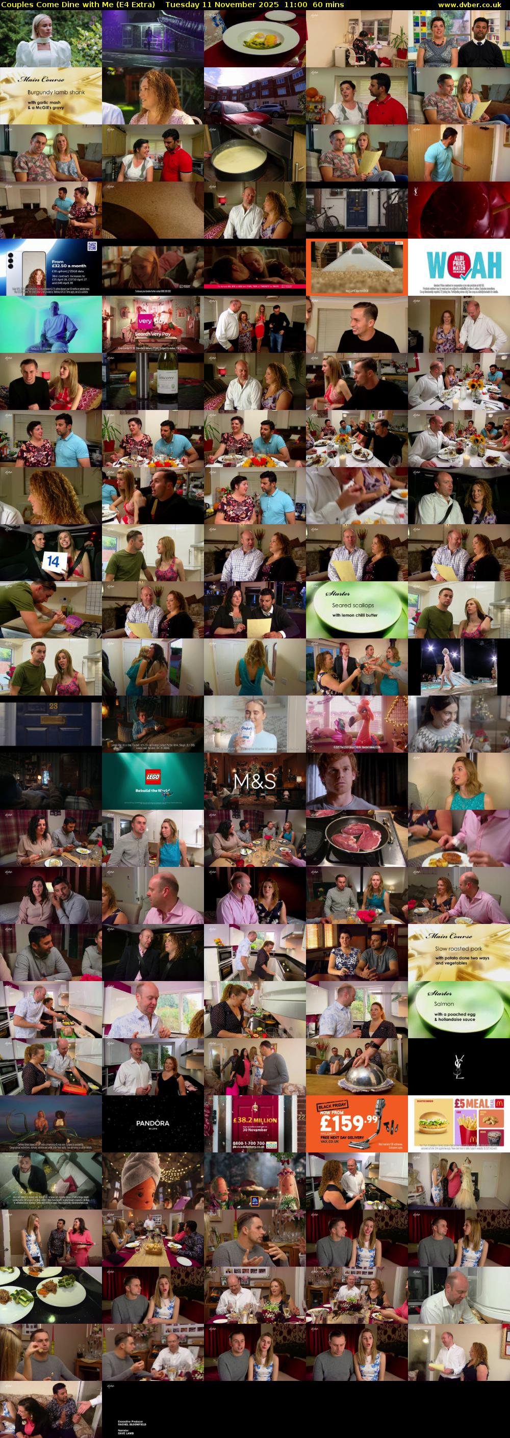 Couples Come Dine with Me (E4 Extra) Tuesday 11 November 2025 11:00 - 12:00