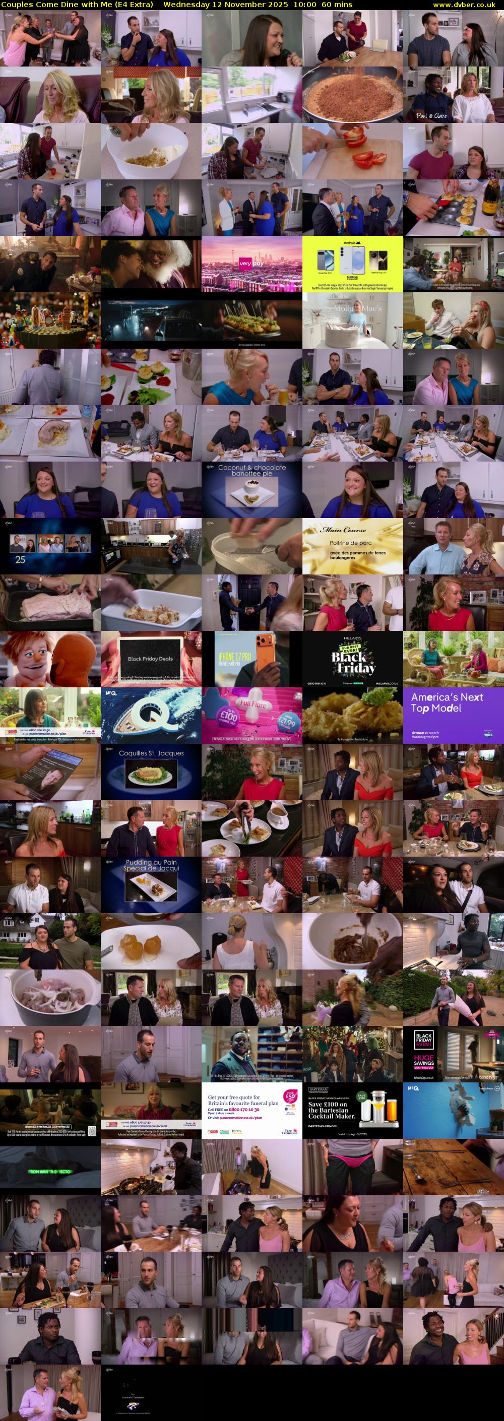 Couples Come Dine with Me (E4 Extra) Wednesday 12 November 2025 10:00 - 11:00