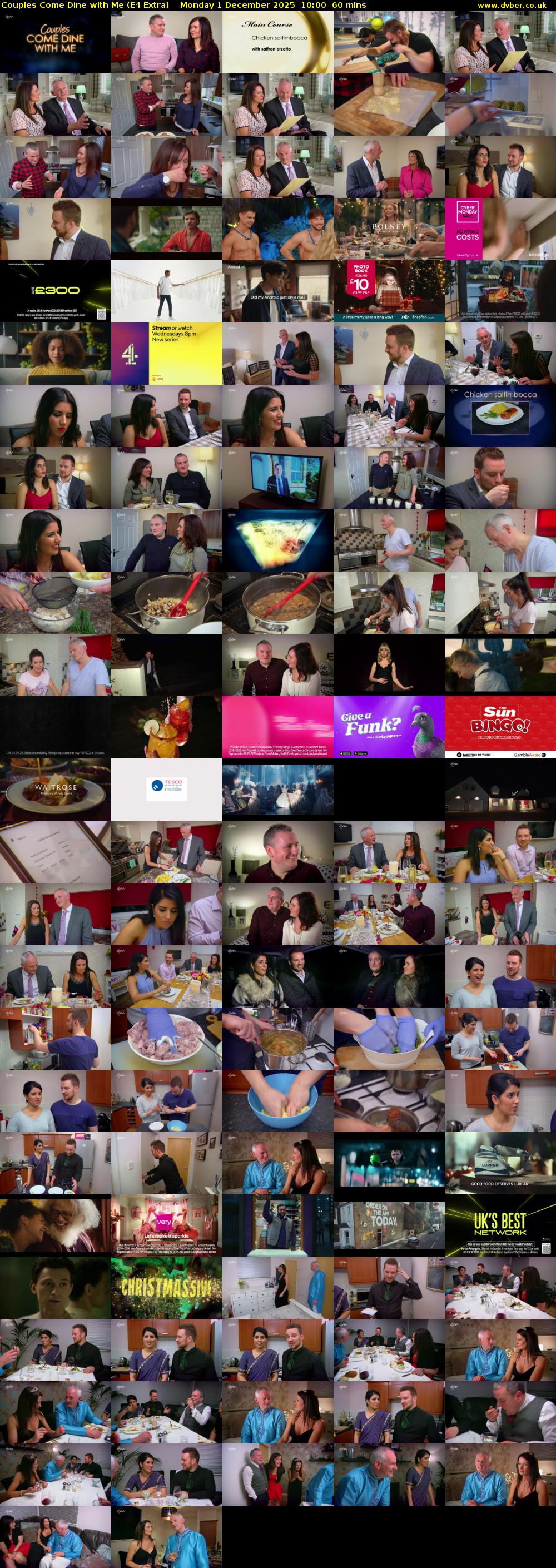 Couples Come Dine with Me (E4 Extra) Monday 1 December 2025 10:00 - 11:00