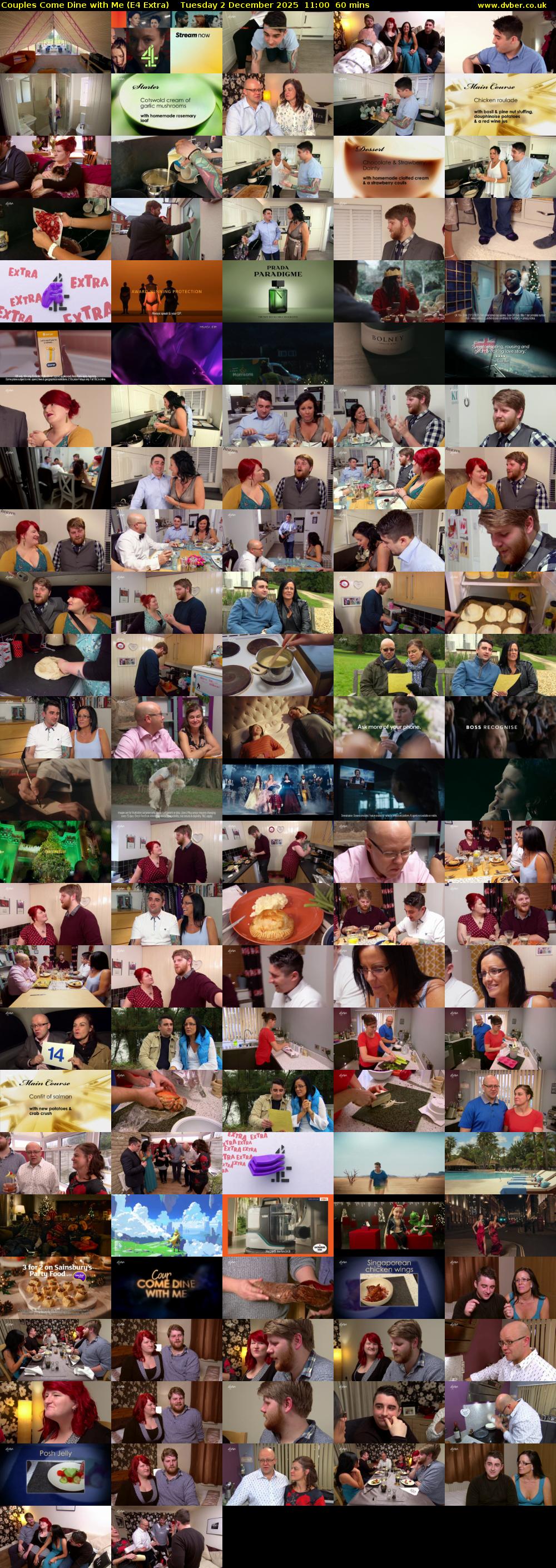 Couples Come Dine with Me (E4 Extra) Tuesday 2 December 2025 11:00 - 12:00