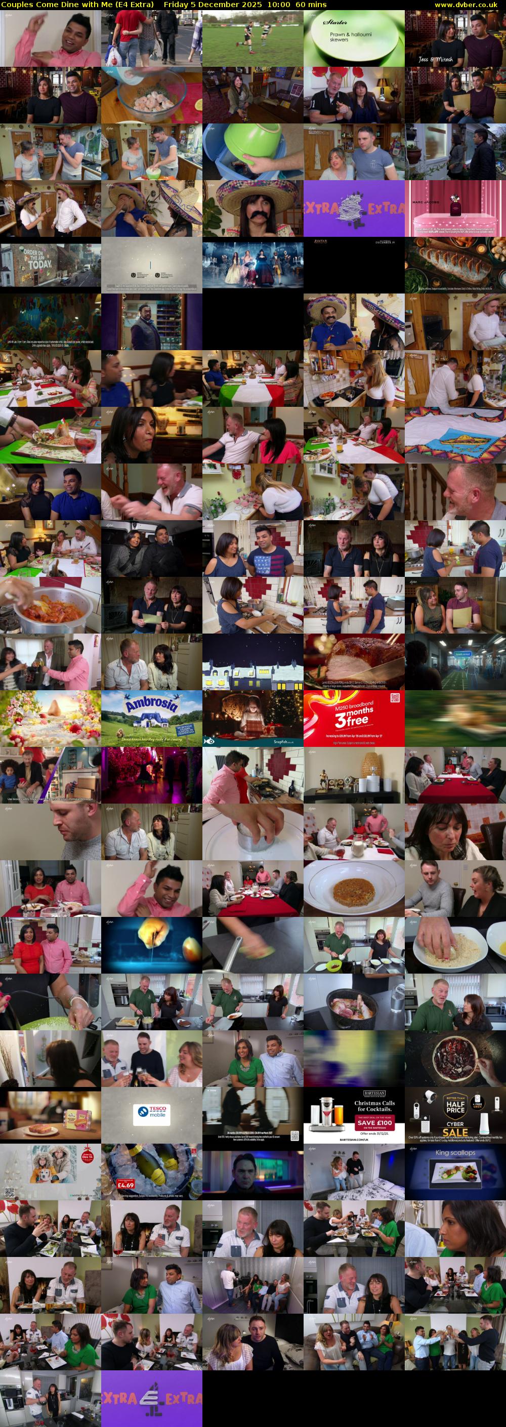 Couples Come Dine with Me (E4 Extra) Friday 5 December 2025 10:00 - 11:00