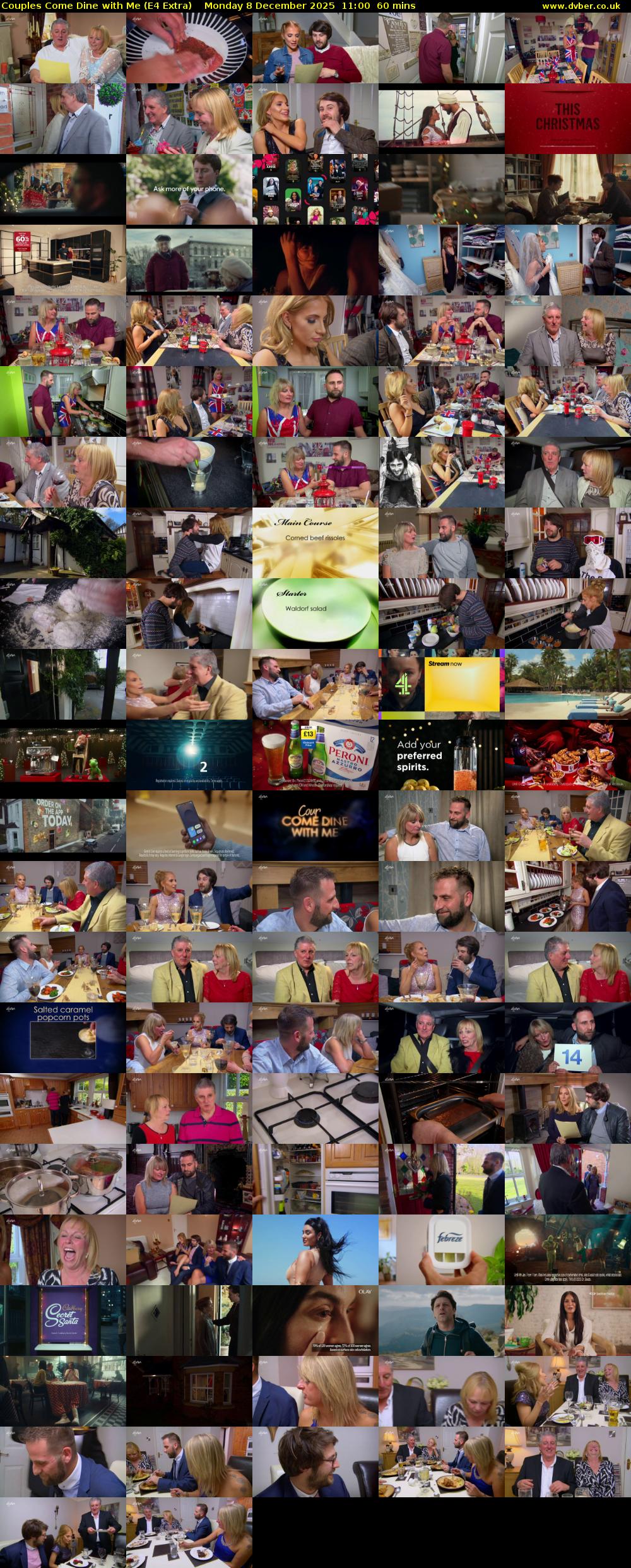 Couples Come Dine with Me (E4 Extra) Monday 8 December 2025 11:00 - 12:00