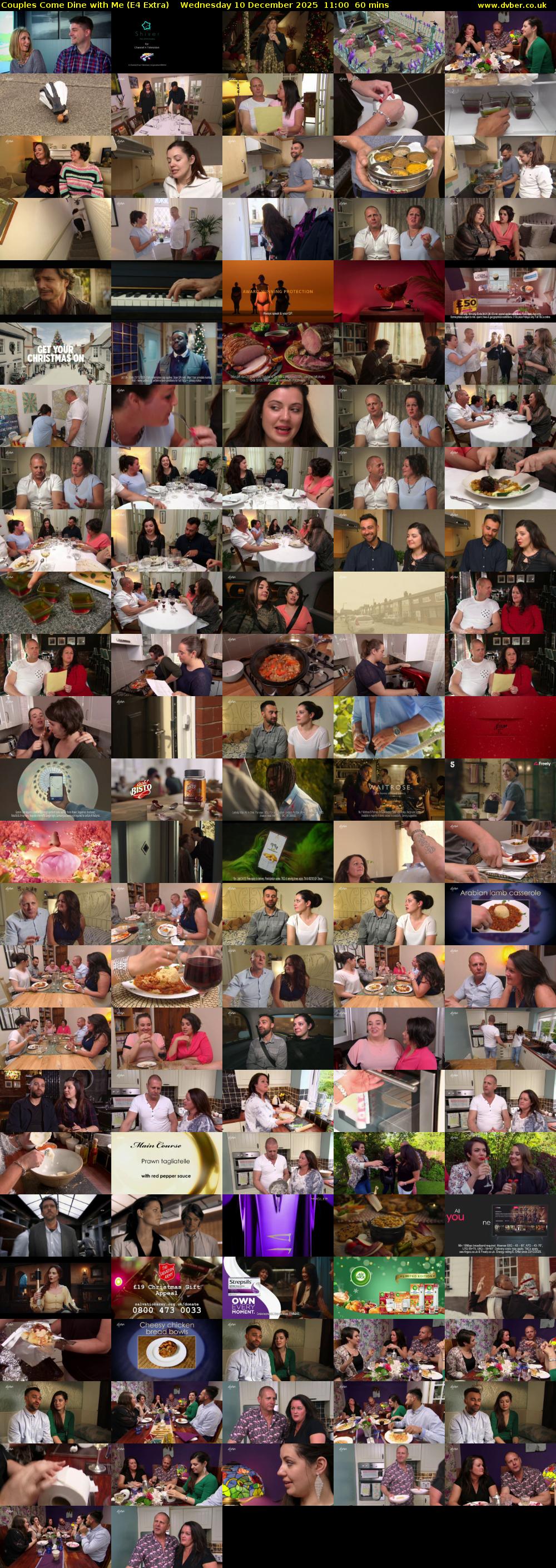 Couples Come Dine with Me (E4 Extra) Wednesday 10 December 2025 11:00 - 12:00
