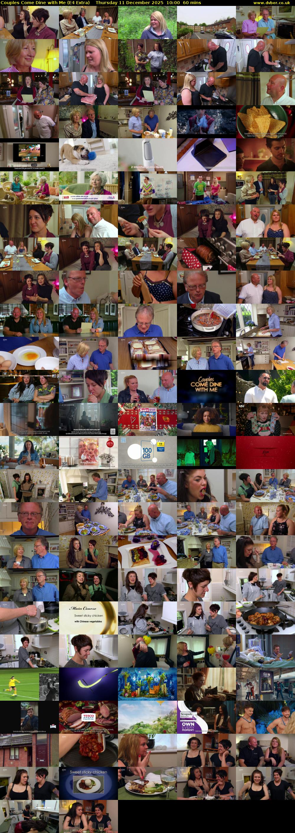 Couples Come Dine with Me (E4 Extra) Thursday 11 December 2025 10:00 - 11:00