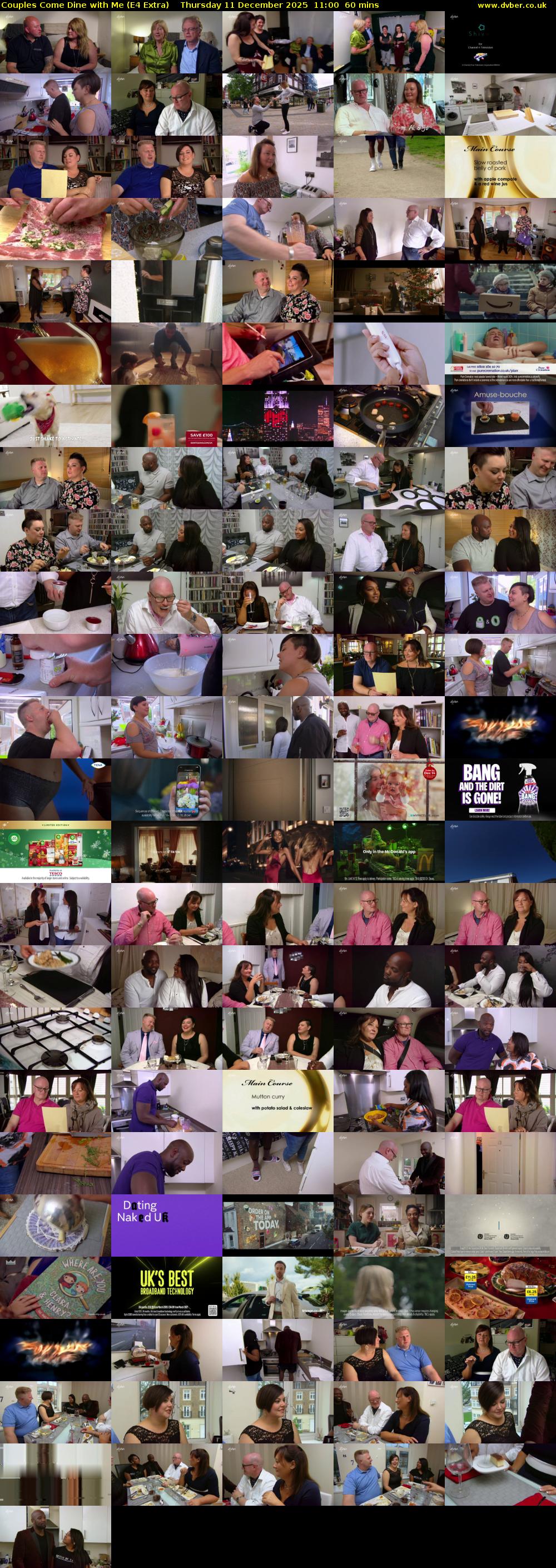 Couples Come Dine with Me (E4 Extra) Thursday 11 December 2025 11:00 - 12:00