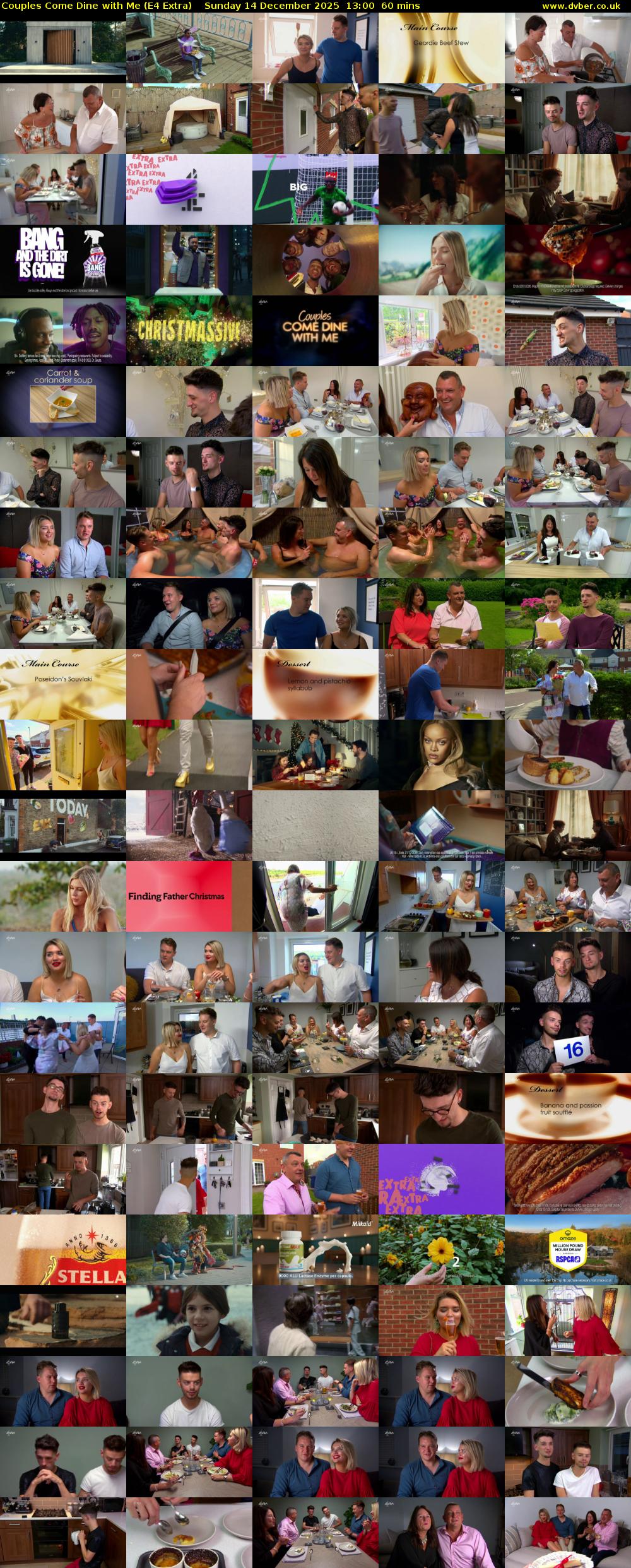 Couples Come Dine with Me (E4 Extra) Sunday 14 December 2025 13:00 - 14:00