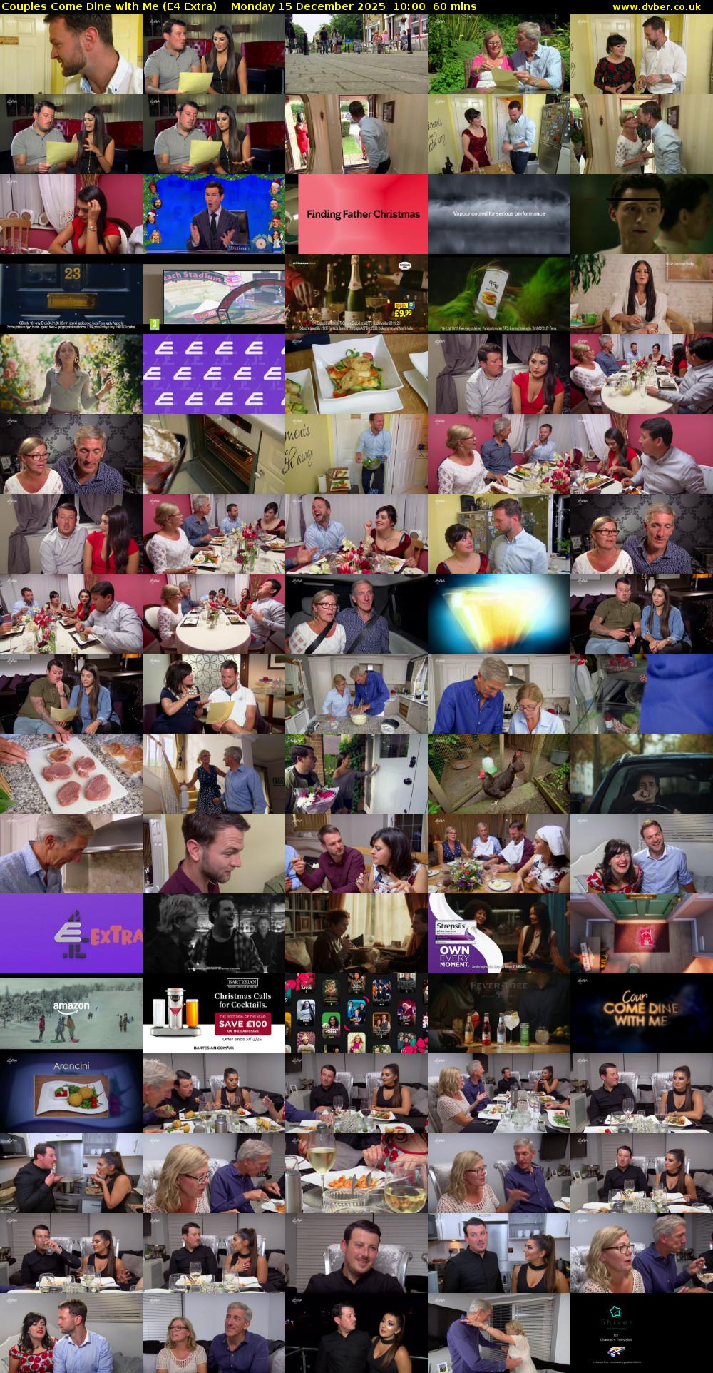 Couples Come Dine with Me (E4 Extra) Monday 15 December 2025 10:00 - 11:00