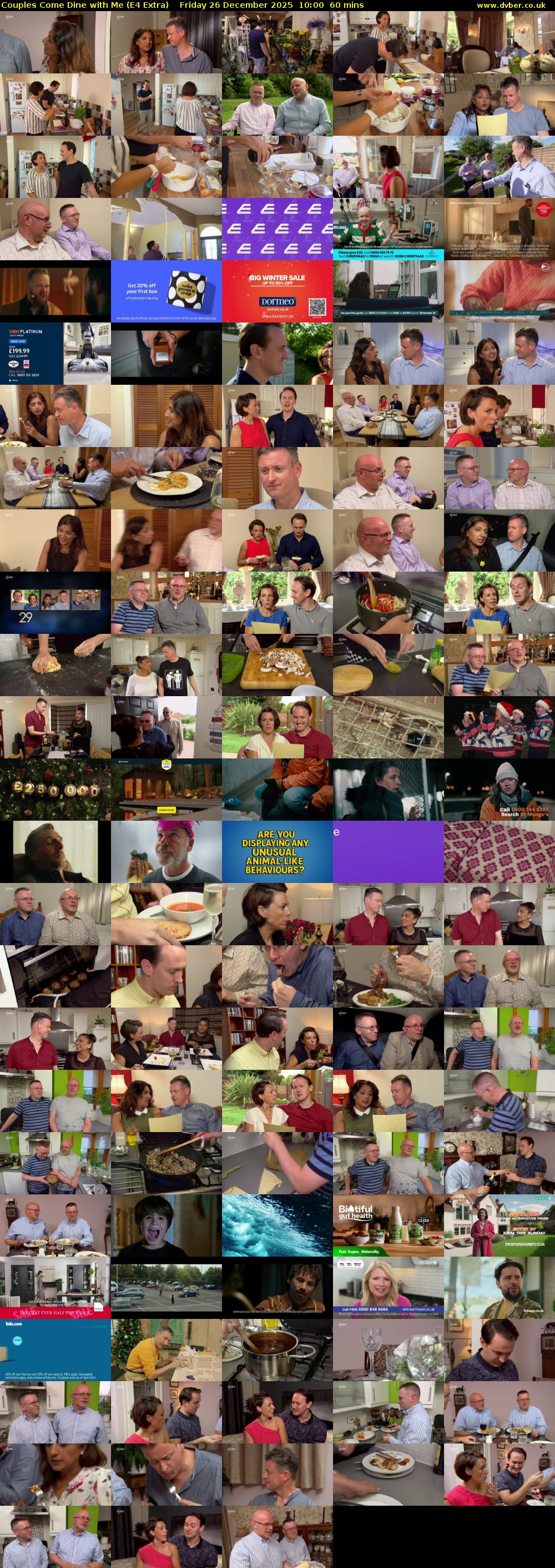 Couples Come Dine with Me (E4 Extra) Friday 26 December 2025 10:00 - 11:00