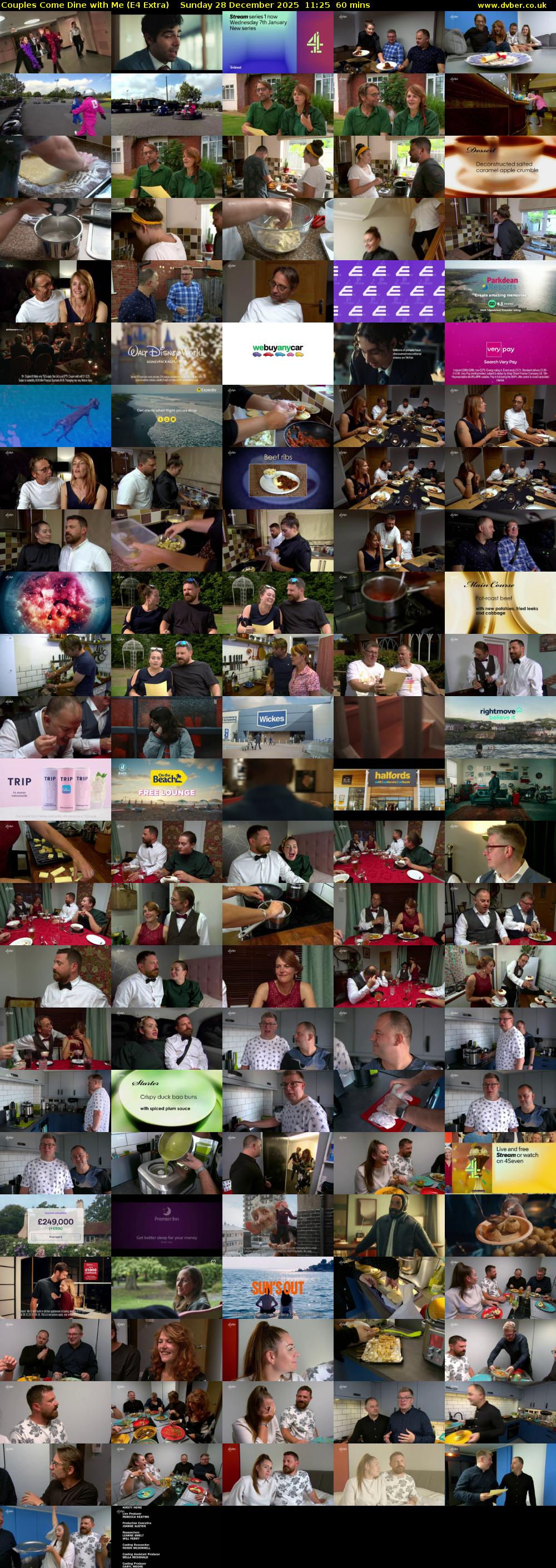 Couples Come Dine with Me (E4 Extra) Sunday 28 December 2025 11:25 - 12:25