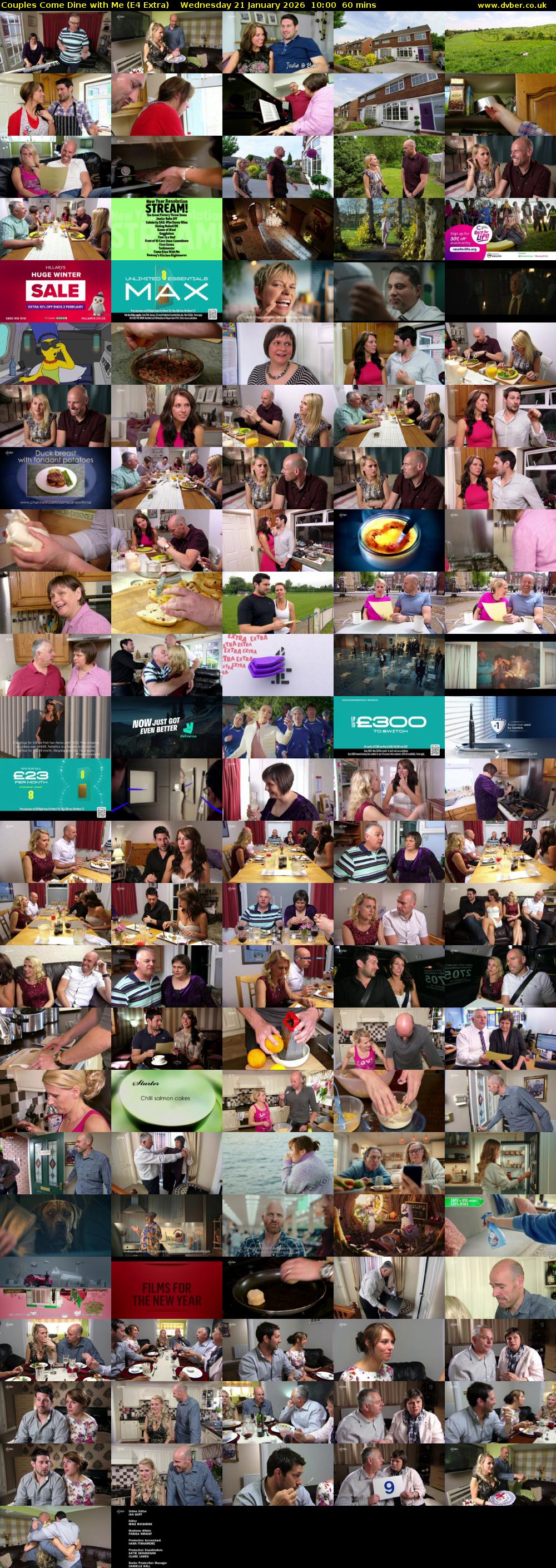 Couples Come Dine with Me (E4 Extra) Wednesday 21 January 2026 10:00 - 11:00