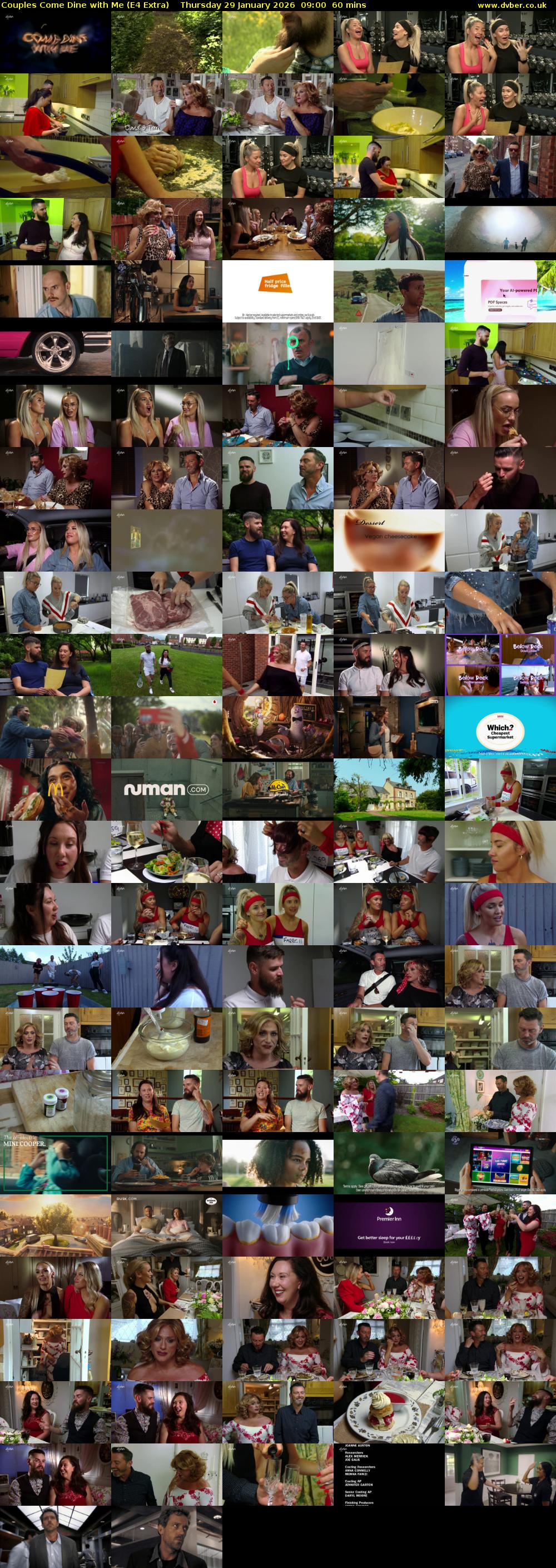 Couples Come Dine with Me (E4 Extra) Thursday 29 January 2026 09:00 - 10:00