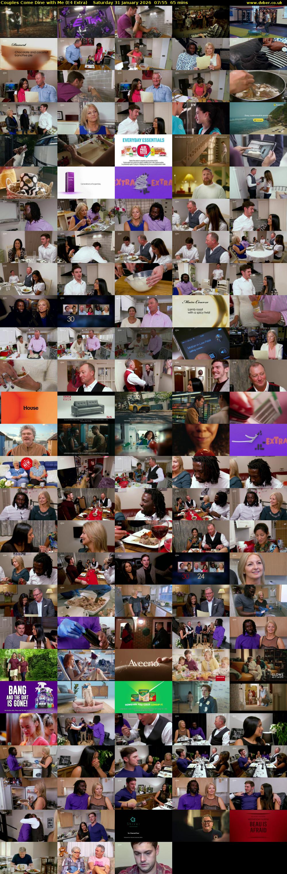 Couples Come Dine with Me (E4 Extra) Saturday 31 January 2026 07:55 - 09:00