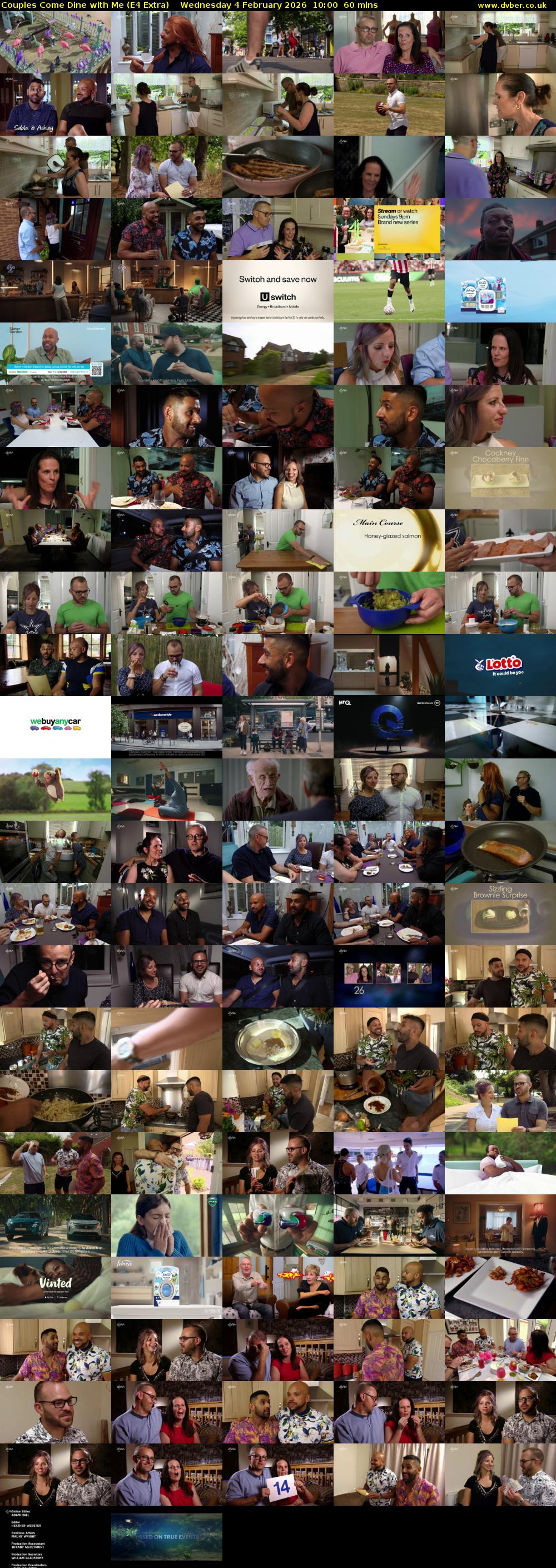 Couples Come Dine with Me (E4 Extra) Wednesday 4 February 2026 10:00 - 11:00