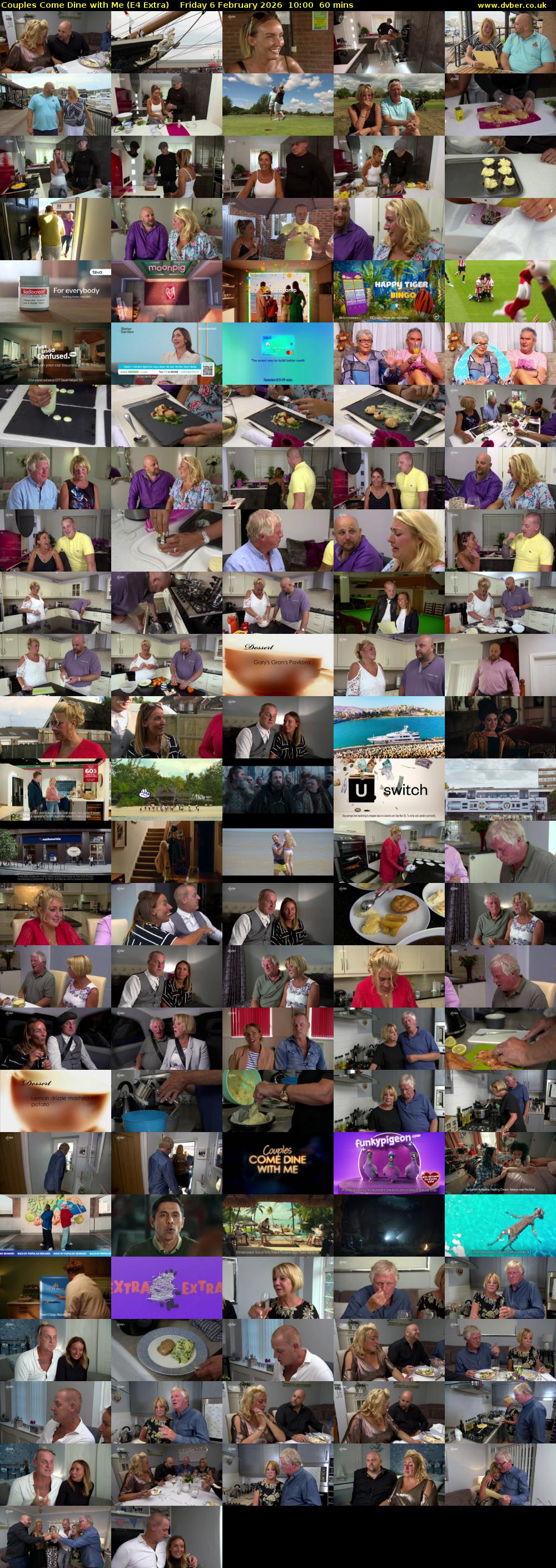 Couples Come Dine with Me (E4 Extra) Friday 6 February 2026 10:00 - 11:00