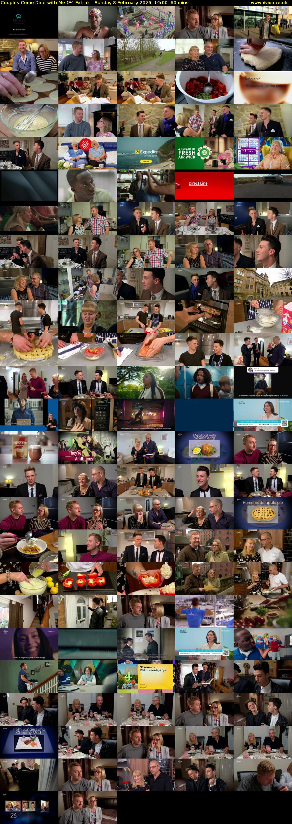 Couples Come Dine with Me (E4 Extra) Sunday 8 February 2026 14:00 - 15:00